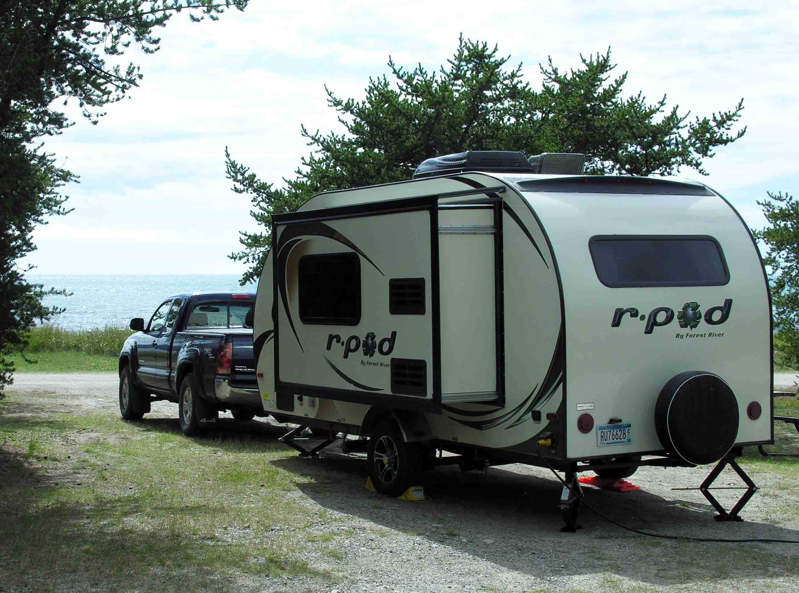 Our 2014 179 and Tacoma at Neys Provincial Park, Ontario
