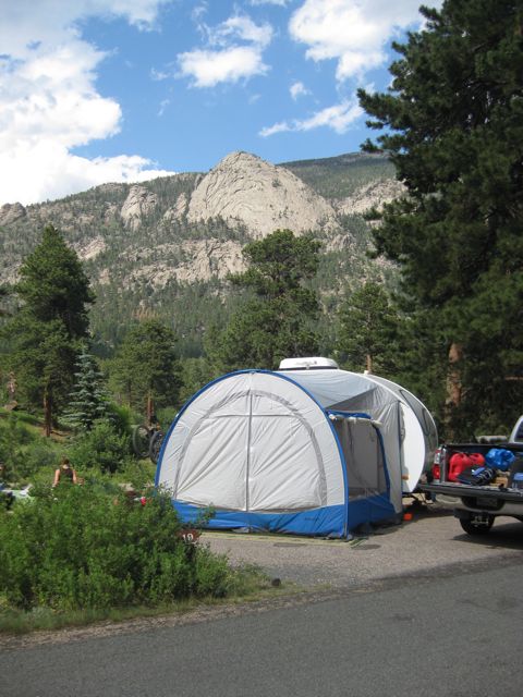 Check out our campsite last summer..
